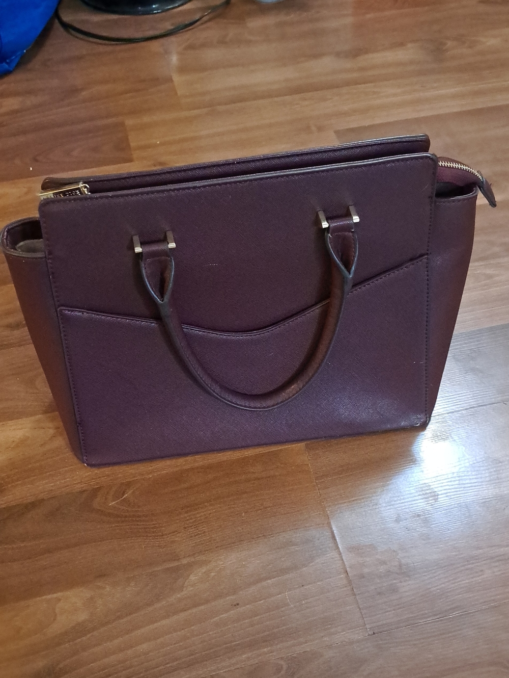 Celine Dion Structured Women's Satchel in Plum